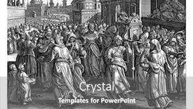  Presentation with temple music - PPT theme enhanced with ark-of-the-covenant background and a gray colored foreground