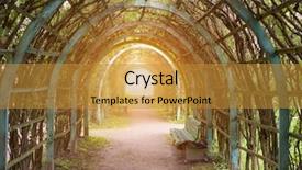  Presentation with ark - Theme consisting of ark of trees background and a gold colored foreground