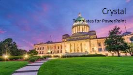  Presentation with capitol - Colorful presentation enhanced with arkansas usa at the state backdrop and a light blue colored foreground