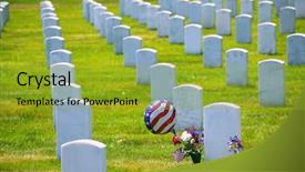  Presentation with virginia - Audience pleasing PPT theme consisting of arlington national cemetery virginia va backdrop and a gold colored foreground