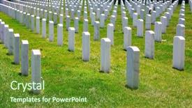  Presentation with united states - Slide deck enhanced with arlington national cemetery virginia va background and a tawny brown colored foreground