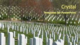  Presentation with cemetery - Colorful PPT layouts enhanced with arlington national cemetery washington dc backdrop and a  colored foreground