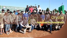  Presentation with rangers - Beautiful PPT layouts featuring arlington-tx-apr-18-participants backdrop and a tawny brown colored foreground
