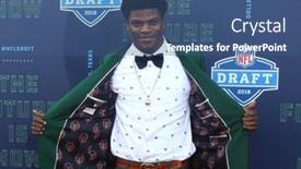  Presentation with texas - Cool new PPT layouts with arlington-tx-lamar-jackson-attends backdrop and a ocean colored foreground