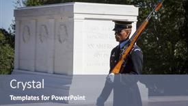  Presentation with cemetery - Presentation theme consisting of arlington-va-sept-11-2015 background and a gray colored foreground