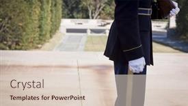  Presentation with cemetery - PPT theme consisting of arlington-va-sept-11-2015 background and a lemonade colored foreground