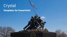  Presentation with honors - Amazing presentation theme having arlington-virginia-april-10-2018 backdrop and a teal colored foreground