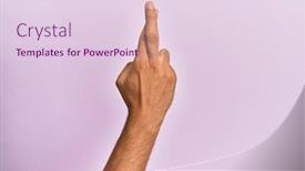  Presentation with superstition - Amazing presentation design having arm-and-hand-of-caucasian backdrop and a lemonade colored foreground