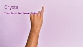  Presentation with commitment - Presentation theme with arm-and-hand-of-caucasian background and a lemonade colored foreground