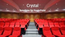  Presentation with chairs - Audience pleasing theme consisting of arm-chairs are in empty backdrop and a tawny brown colored foreground