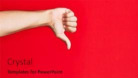  Presentation with negative - PPT layouts with arm-of-caucasian-white-young background and a dark gray colored foreground