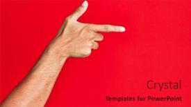  Presentation with choice - Colorful PPT layouts enhanced with arm-of-caucasian-white-young backdrop and a red colored foreground