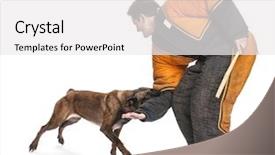  Presentation with trainer - Cool new presentation with arm of trainer wearing body backdrop and a white colored foreground