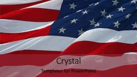  Presentation with free american flag - Beautiful slide deck featuring castlewellan castle ireland reflecting onto the lake in the evening sun backdrop and a  colored foreground.