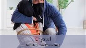  Presentation with man and woman divorce drawing - PPT theme having armed-man-assaulting-young-woman background and a  colored foreground