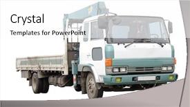  Presentation with truck - Presentation with armed services - truck with the handler background and a white colored foreground