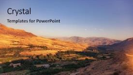  Presentation with armenia - Presentation theme enhanced with armenia landscape sunset photo background and a light blue colored foreground