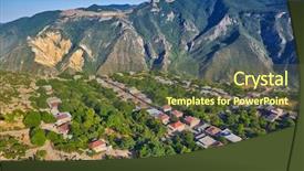  Presentation with armenia - PPT theme featuring armenia longest aerial tramwa background and a  colored foreground