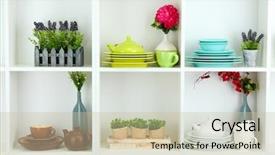  Presentation with tableware - Presentation theme enhanced with  background and a  colored foreground