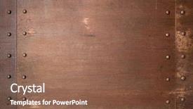  Presentation with armor - Theme featuring armor - rusty metal steam punk background background and a violet colored foreground