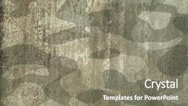  Presentation with armor - Audience pleasing slides consisting of armored plates - military camouflage painted metal armor backdrop and a gray colored foreground