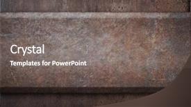  Presentation with armor - PPT layouts featuring armored plates - rusty tank armor metal texture background and a gray colored foreground