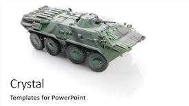 Presentation with soviet - Amazing theme having armored vehicle - isolated soviet apc backdrop and a white colored foreground