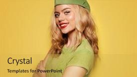  Presentation with yellow green - Presentation design enhanced with health medication healthcare treatment concept background and a gray colored foreground