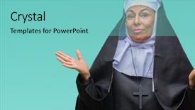  Presentation with palm sunday christian catholic - Theme featuring arms and hands raised doubt background and a seafoam green colored foreground