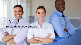  Presentation with car sales - PPT layouts consisting of arms crossed inside car background and a light blue colored foreground