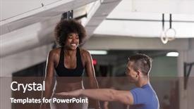  Presentation with parallel - Slide set featuring arms on dips horizontal parallel background and a tawny brown colored foreground