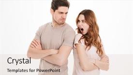  Presentation with displaying - Presentation design having arms while fighting displaying offense background and a lemonade colored foreground