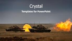  Presentation with romania - Cool new slide deck with army battlefield - galati romania - april 20 backdrop and a dark gray colored foreground