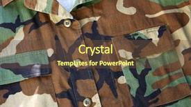  Presentation with army - Audience pleasing presentation consisting of army fatigue - camouflage shirt backdrop and a tawny brown colored foreground