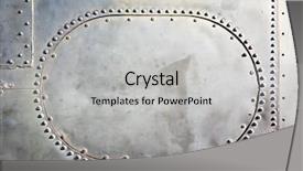  Presentation with metal plating - Audience pleasing PPT theme consisting of army helicopter - old metal background with plate backdrop and a light gray colored foreground