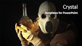  Presentation with retro - Slide deck consisting of army medicine - retro stile terrorist background and a black colored foreground