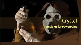  Presentation with retro - Amazing slides having army medicine - retro stile terrorist backdrop and a wine colored foreground