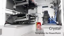  Presentation with military medicine - Beautiful presentation theme featuring army medicine - view of open military medical backdrop and a light gray colored foreground