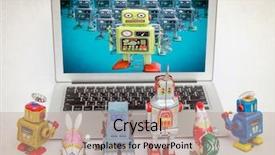  Presentation with lean - Colorful presentation theme enhanced with army network - robot webinar robots lean backdrop and a coral colored foreground