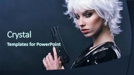  Presentation with tactics - Presentation theme featuring army projectile - special tactics sexy woman holding background and a tawny brown colored foreground