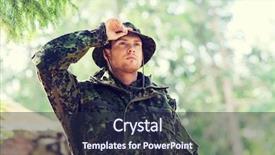  Presentation with forest - Theme having army rangers - young soldier or ranger background and a wine colored foreground