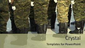  Presentation with soldiers - Colorful presentation enhanced with army rank - soldiers backdrop and a  colored foreground