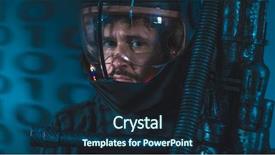  Presentation with led lights - Cool new presentation design with army scene - astronaut space man with led backdrop and a navy blue colored foreground