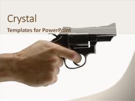 Army Scene Pointing Gun On White Background PPT template 19 ...