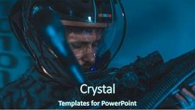  Presentation with led lights - Amazing presentation having army scene - space man with led lights backdrop and a navy blue colored foreground