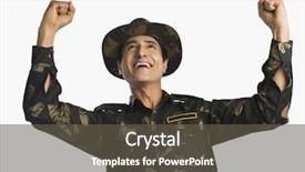  Presentation with indian - Slides consisting of army soldier cheering with arms background and a dark gray colored foreground