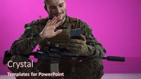  Presentation with nostalgia - Slide set consisting of girlfriend communication and nostalgia background and a wine colored foreground