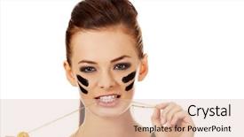  Presentation with us military - Presentation enhanced with army strong - aggressive military woman bites background and a lemonade colored foreground