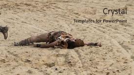  Presentation with roman army - Amazing presentation having army strong - gladiator fights in the arena backdrop and a coral colored foreground