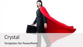  Presentation with lines red and white - Presentation theme featuring army strong - man in red cover isolated background and a white colored foreground